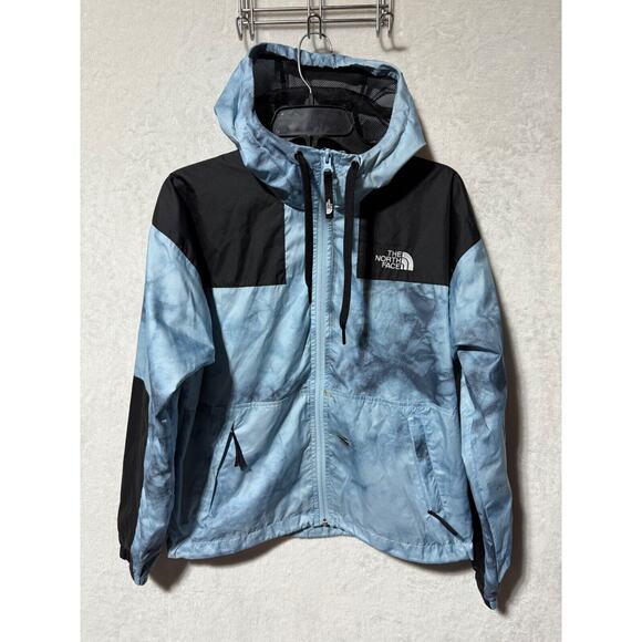 The North Face Sheru Blue Tie Dye Jacket Womens Size M - Picture 1 of 10